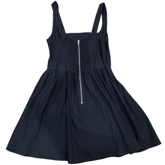 Stillwater Story Tank Mini Dress Linen Square Neck Corest Body Pockets - Picture 6 of 7